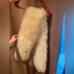 Faux fur shawl